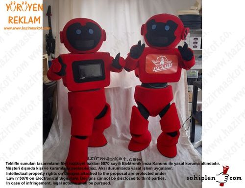 Teknofest Robot Maskot Kostümü /Türkiye Teknoloji Takımı maskot kostümü