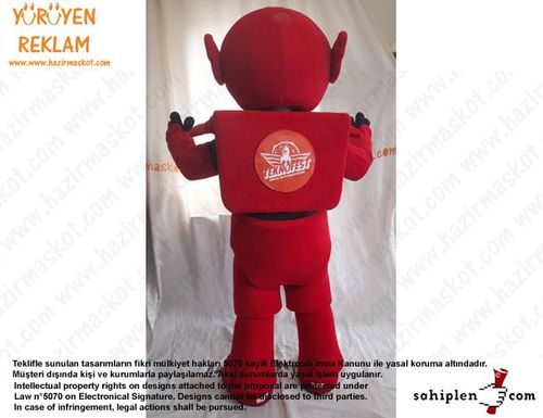 Teknofest Robot Maskot Kostümü /Türkiye Teknoloji Takımı maskot kostümü