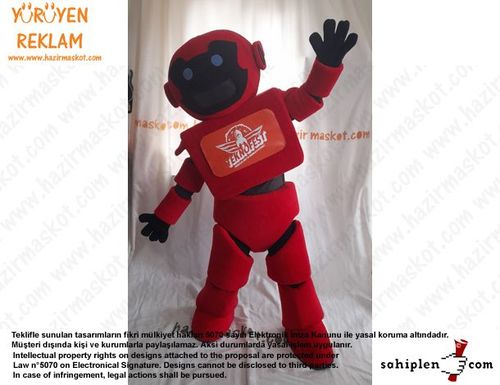 Teknofest Robot Maskot Kostümü /Türkiye Teknoloji Takımı maskot kostümü