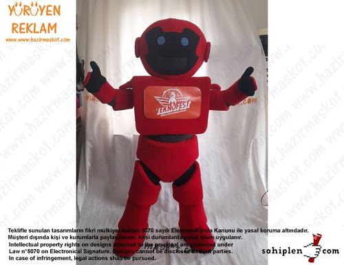 Teknofest Robot Maskot Kostümü /Türkiye Teknoloji Takımı maskot kostümü