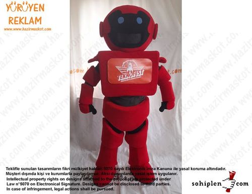 Teknofest Robot Maskot Kostümü /Türkiye Teknoloji Takımı maskot kostümü