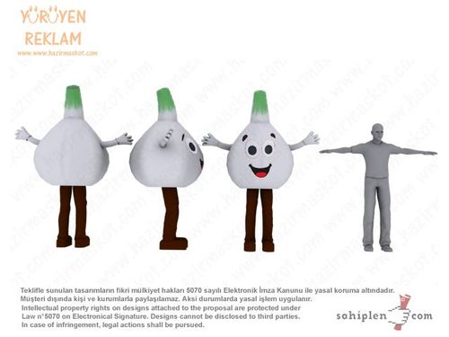Sarımsak Maskot / Kastamonu maskot kostümü