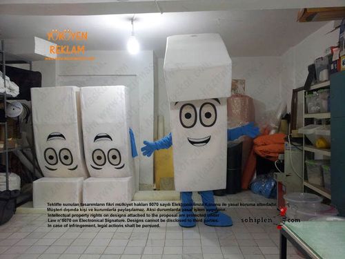 7 rakamı maskot kostümü / Volkswagen Almanya maskot kostümü