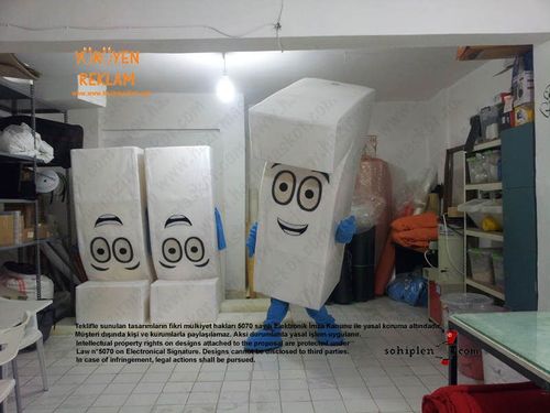 7 rakamı maskot kostümü / Volkswagen Almanya maskot kostümü