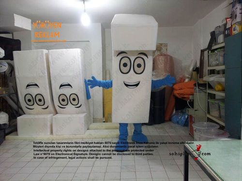 7 rakamı maskot kostümü / Volkswagen Almanya maskot kostümü