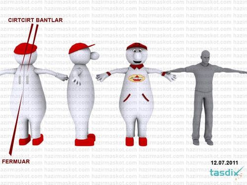 Spreyman maskot kostümü maskot kostümü