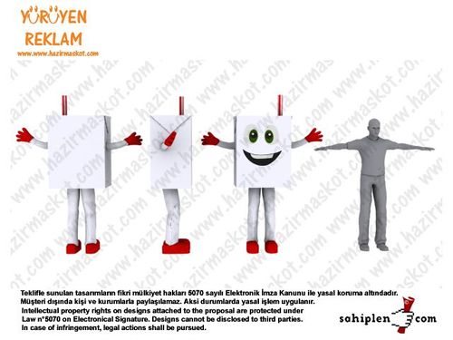 Süt kostümü maskot kostümü