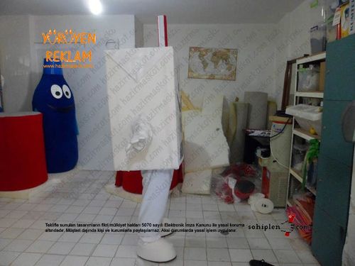 Süt kutusu maskot kostümü maskot kostümü