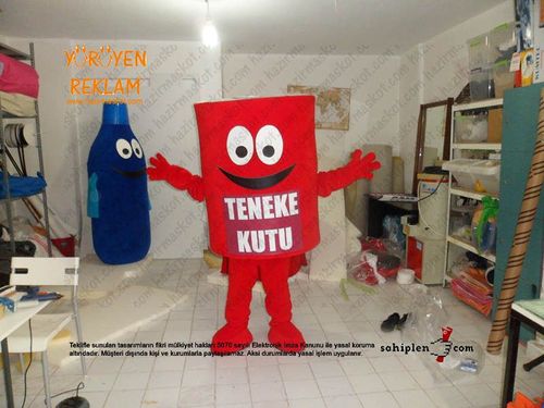 Teneke kutu maskotu  / Geri dönüşüm maskot kostümü