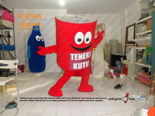 Teneke kutu maskotu  / Geri dönüşüm maskot kostümü