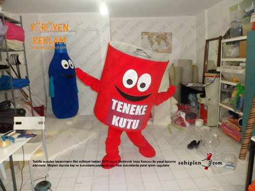 Teneke kutu maskotu  / Geri dönüşüm maskot kostümü