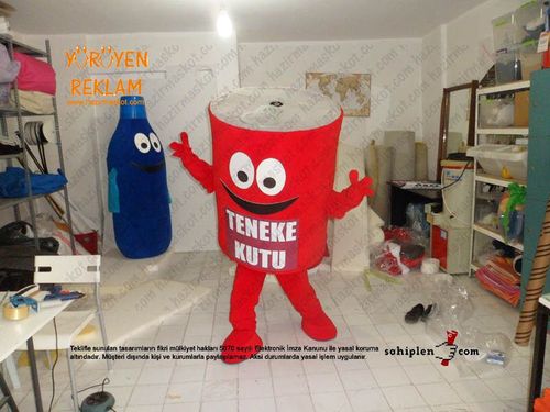 Teneke kutu maskotu  / Geri dönüşüm maskot kostümü