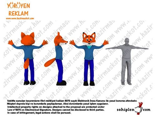 Tilki Maskot Kostümü / Fox mascot costume maskot kostümü