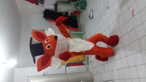 Tilki Maskot Kostümü / Uluslar Arası Kıbrıs Üniversitesi maskot kostümü