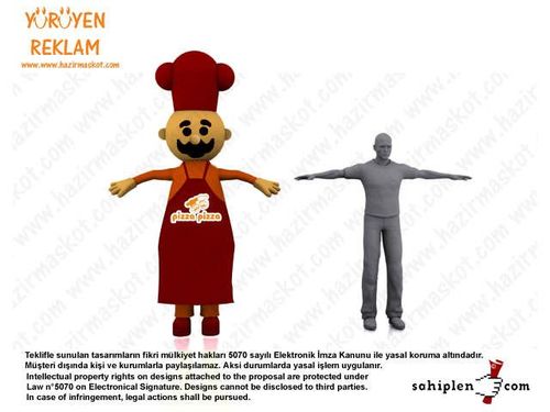 Pizza Pizza Usta Maskot Kostümü maskot kostümü