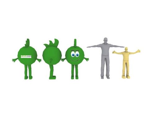 Albidi.com Yeşil Canavar Maskot Kostümü maskot kostümü