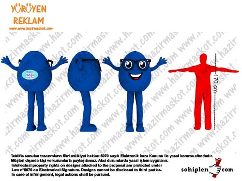 Yumurta Maskot Kostümü maskot kostümü