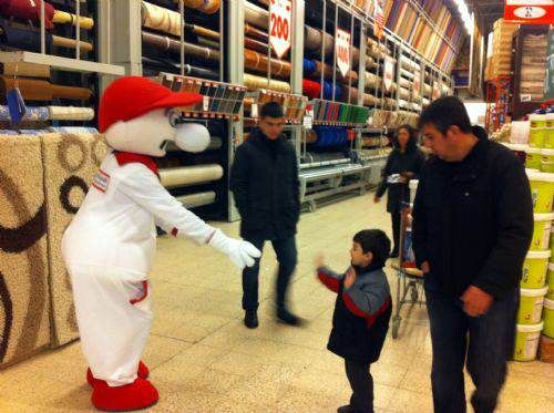 Spreyman maskot kostümü maskot kostümü