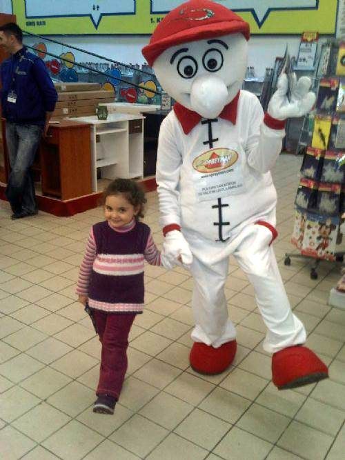 Spreyman maskot kostümü maskot kostümü