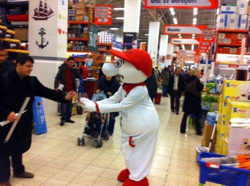 Spreyman maskot kostümü maskot kostümü