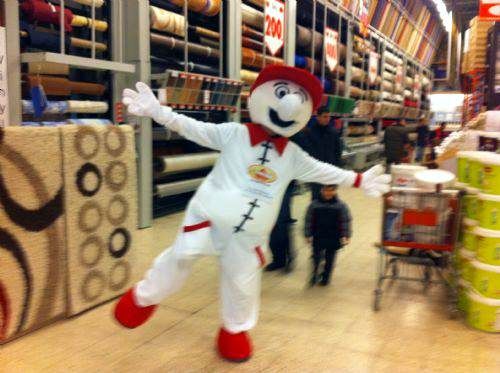 Spreyman maskot kostümü maskot kostümü