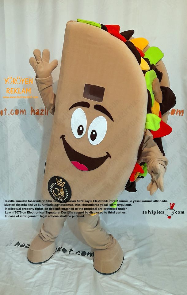 Tako Maskot Kostümü / Taco Mascot Costume maskot kostümü