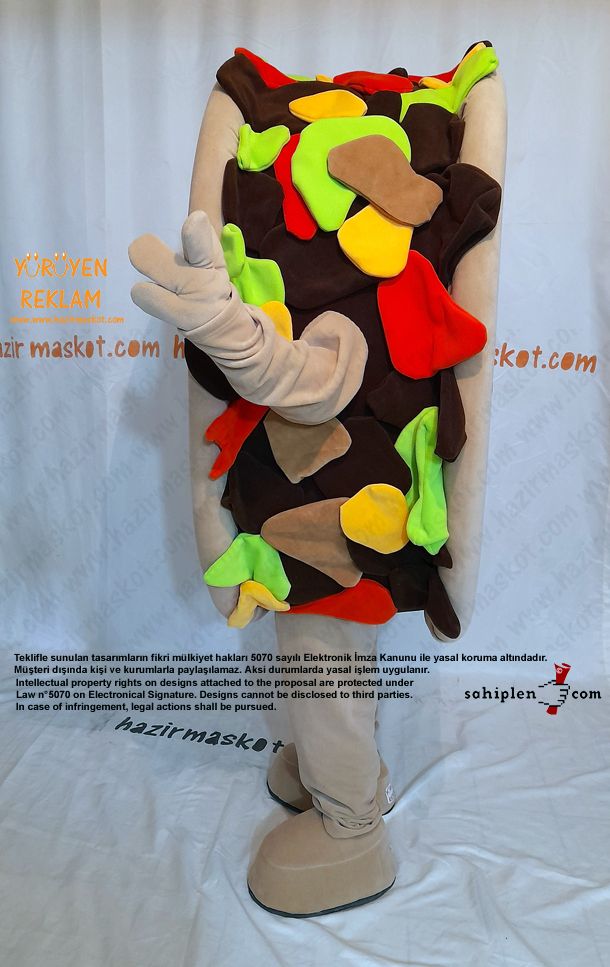 Tako Maskot Kostümü / Taco Mascot Costume maskot kostümü