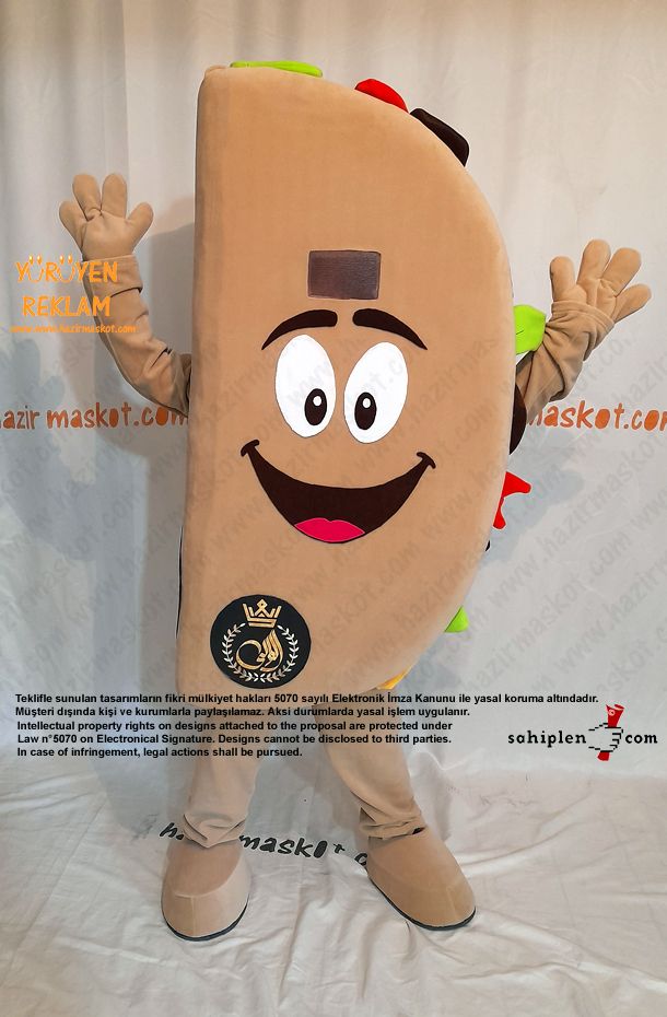 Tako Maskot Kostümü / Taco Mascot Costume maskot kostümü