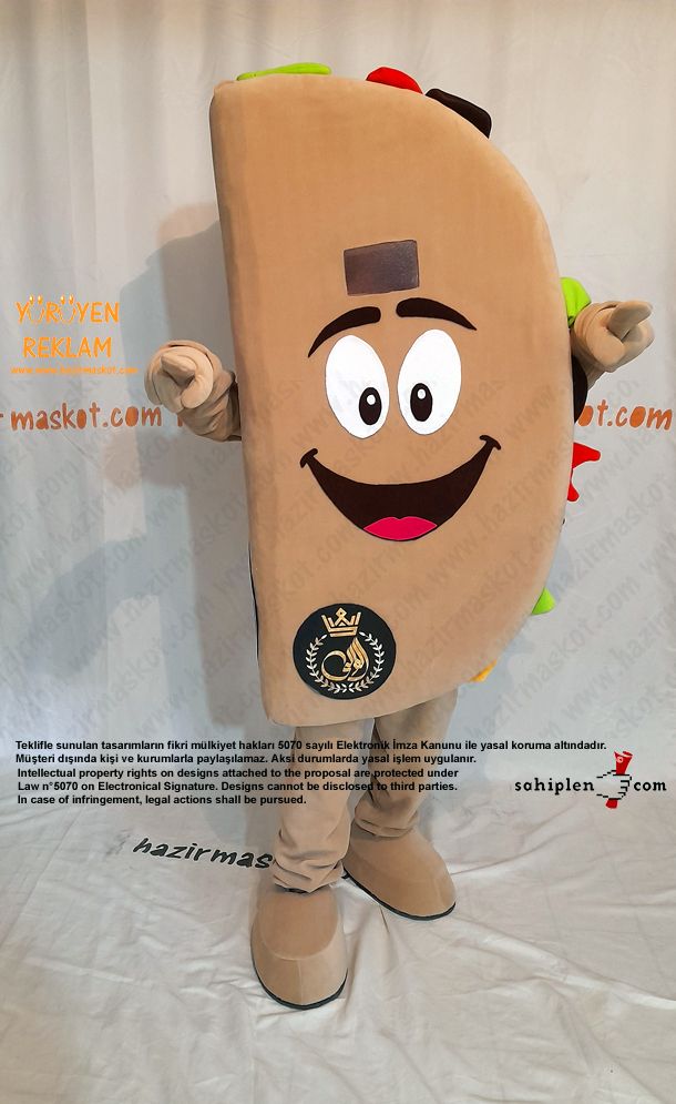 Tako Maskot Kostümü / Taco Mascot Costume maskot kostümü