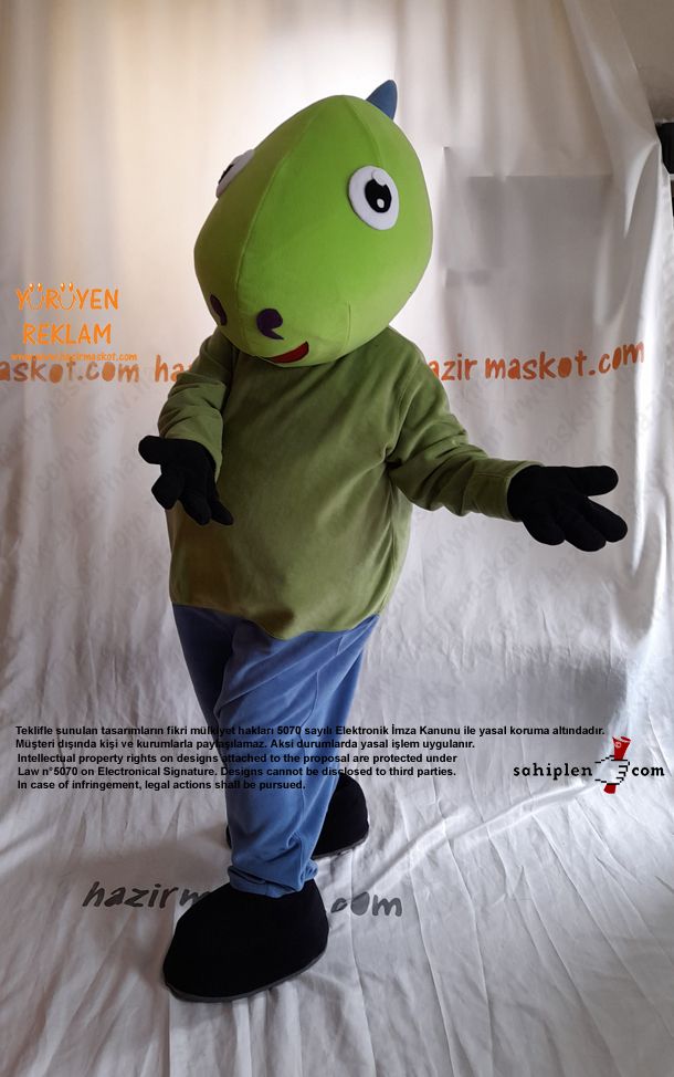 Timsah Maskot Kostümü / Crocodile Mascot Costume maskot kostümü