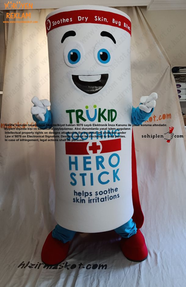 TRÜKID Hero Stick Krem Maskotu maskot kostümü