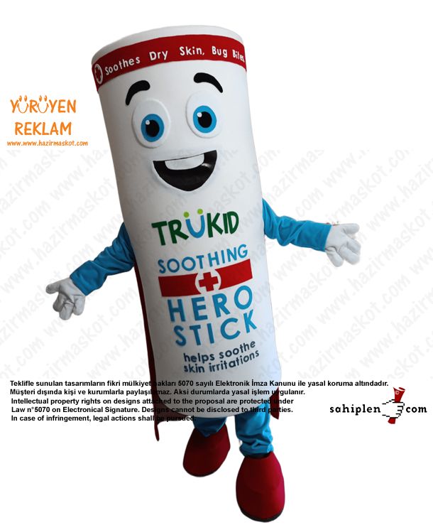 TRÜKID Hero Stick Krem Maskotu maskot kostümü