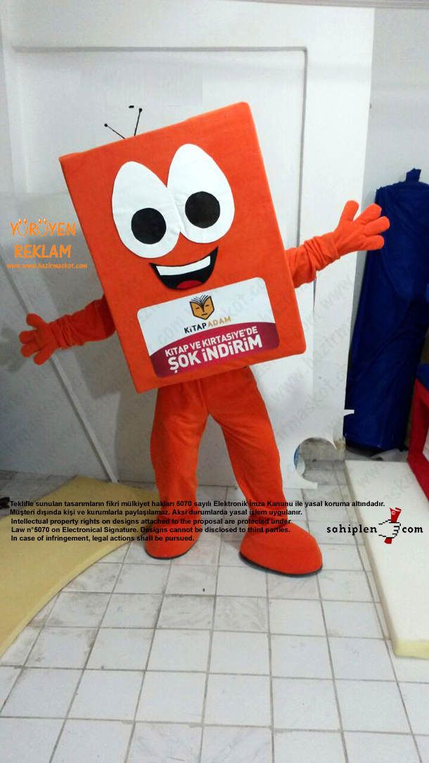 Kitap Adam Maskot maskot kostümü