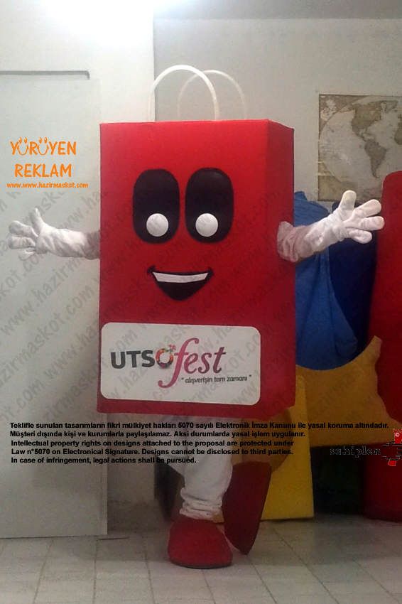 UşaK Sanayi ve Ticaret Odası Çanta Maskotu maskot kostümü