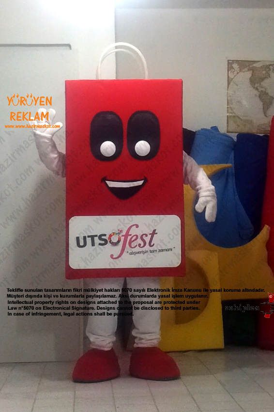UşaK Sanayi ve Ticaret Odası Çanta Maskotu maskot kostümü