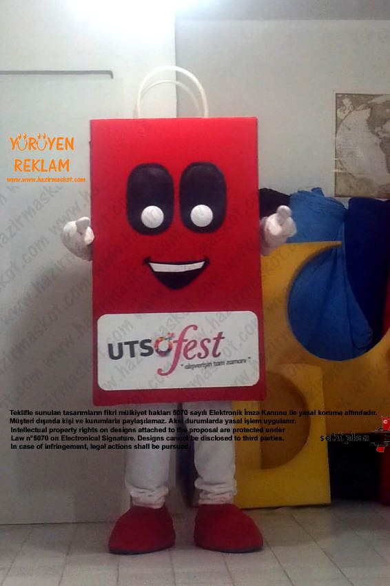 UşaK Sanayi ve Ticaret Odası Çanta Maskotu maskot kostümü