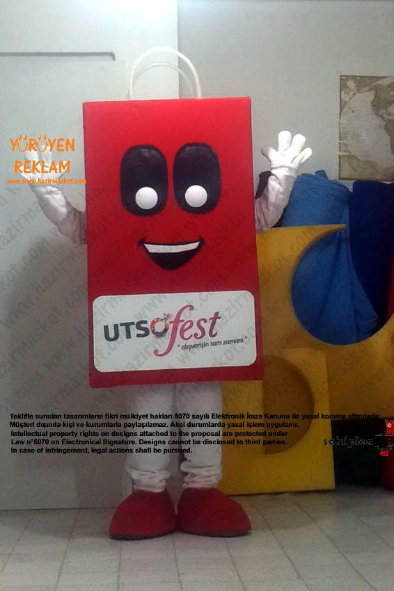 UşaK Sanayi ve Ticaret Odası Çanta Maskotu maskot kostümü