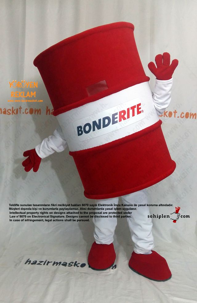 Varil maskot kostümü / Bonderite / Henkel / PTC maskot kostümü