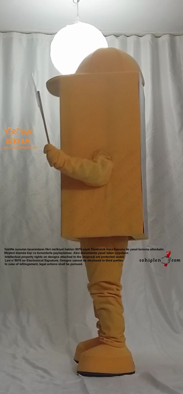 Orzax İlaç / Kutu Maskot / Kemik maskot kostümü