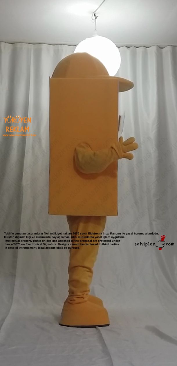 Orzax İlaç / Kutu Maskot / Kemik maskot kostümü