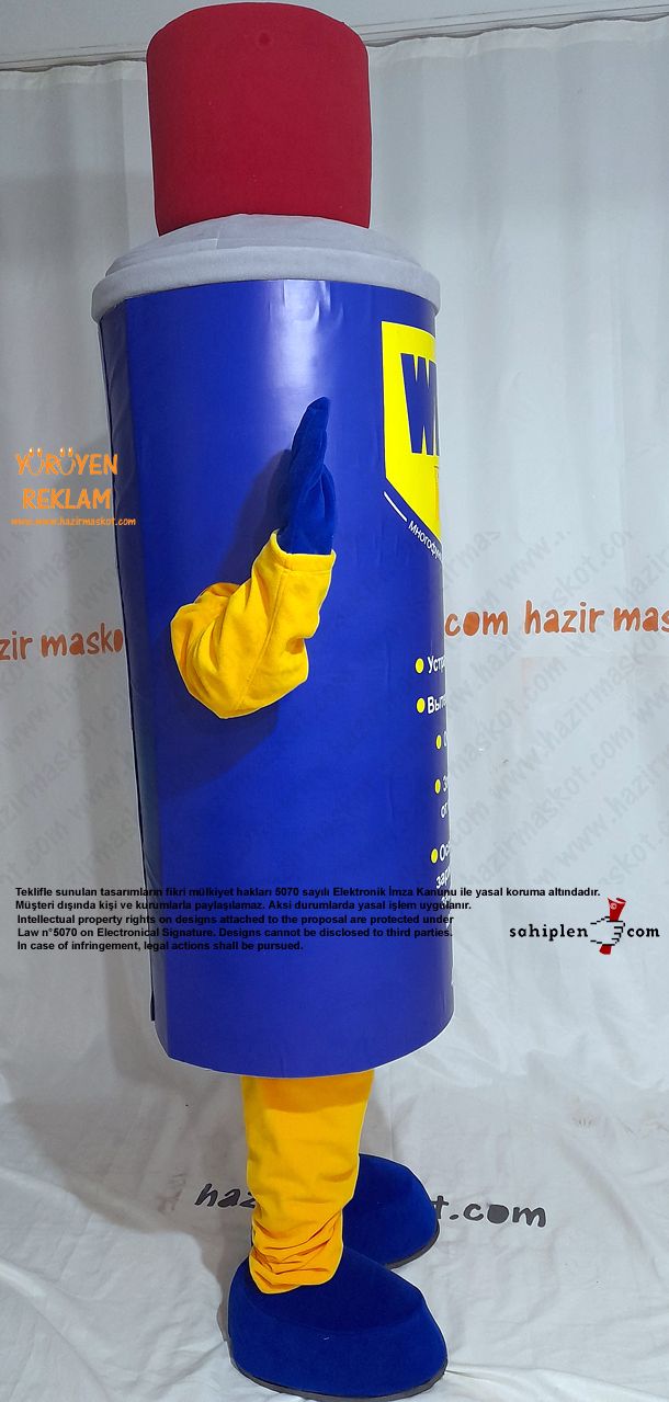 WD 40 Maskot Kostümü / Rusya maskot kostümü