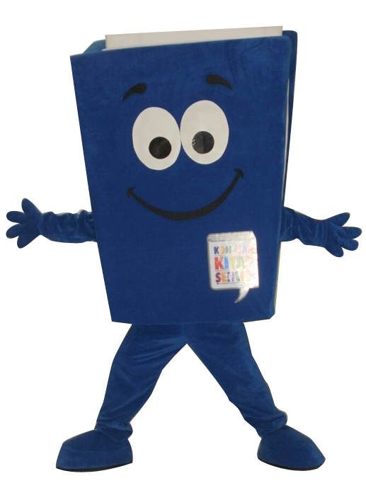 Kitap maskot kostümü maskot kostümü