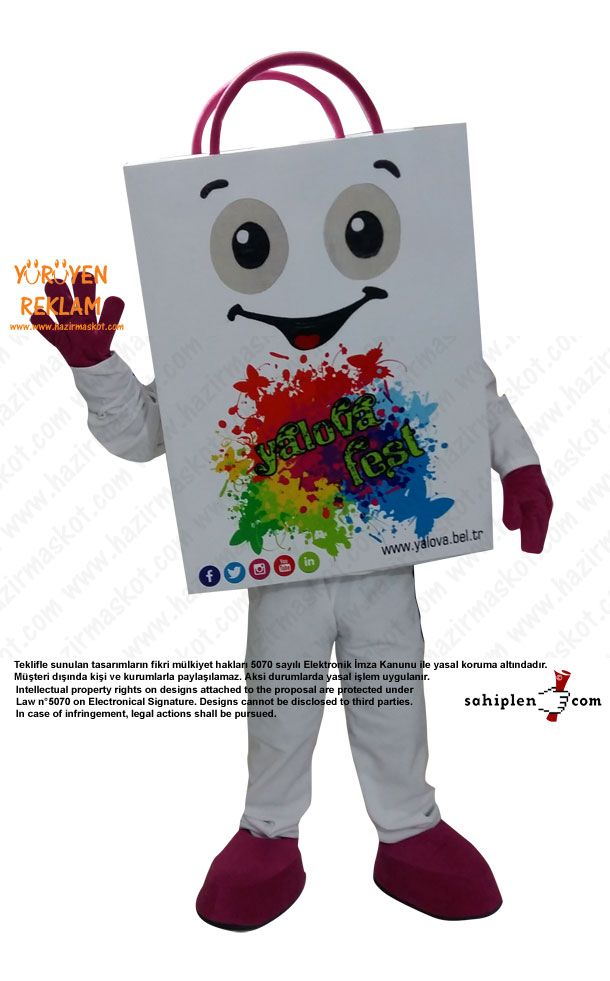 Yalova Alışveriş Festivali Çanta Maskot maskot kostümü
