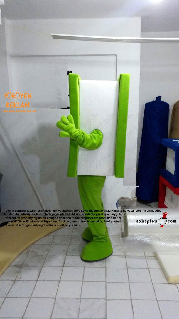 Kitap Adam Maskot maskot kostümü