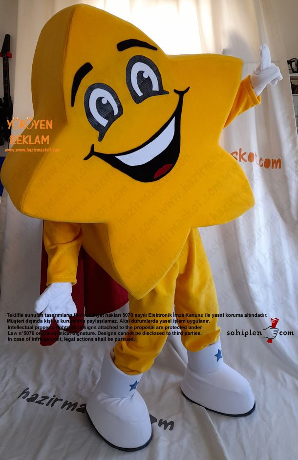 Yıldız Maskot Kostümü - Star Mascot costume maskot kostümü