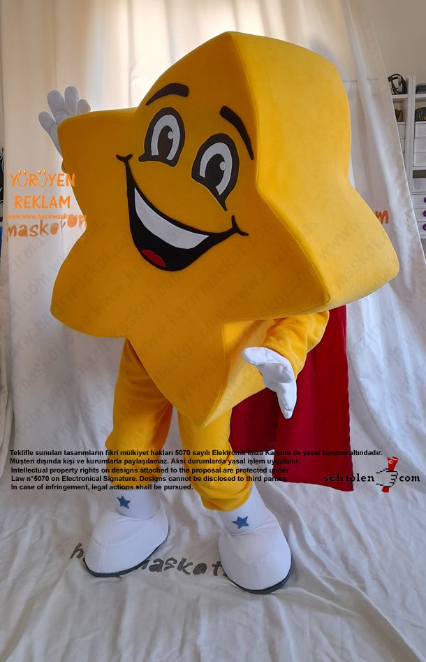 Yıldız Maskot Kostümü - Star Mascot costume maskot kostümü