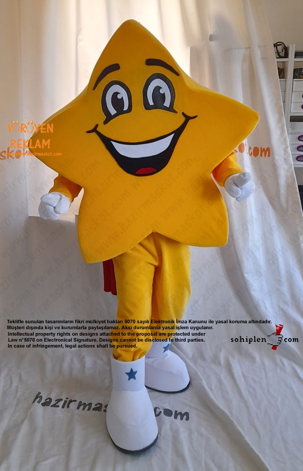 Yıldız Maskot Kostümü - Star Mascot costume maskot kostümü