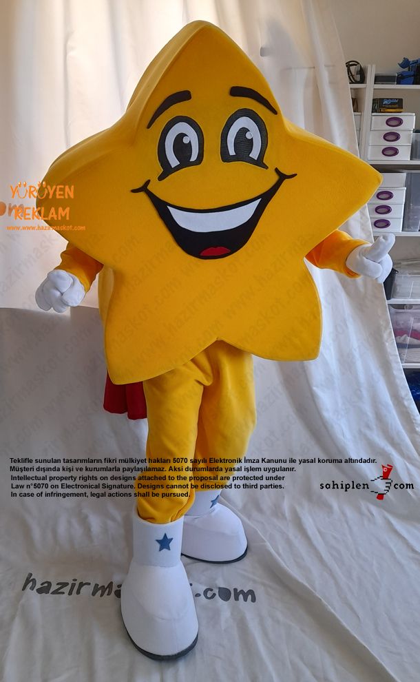 Yıldız Maskot Kostümü - Star Mascot costume maskot kostümü