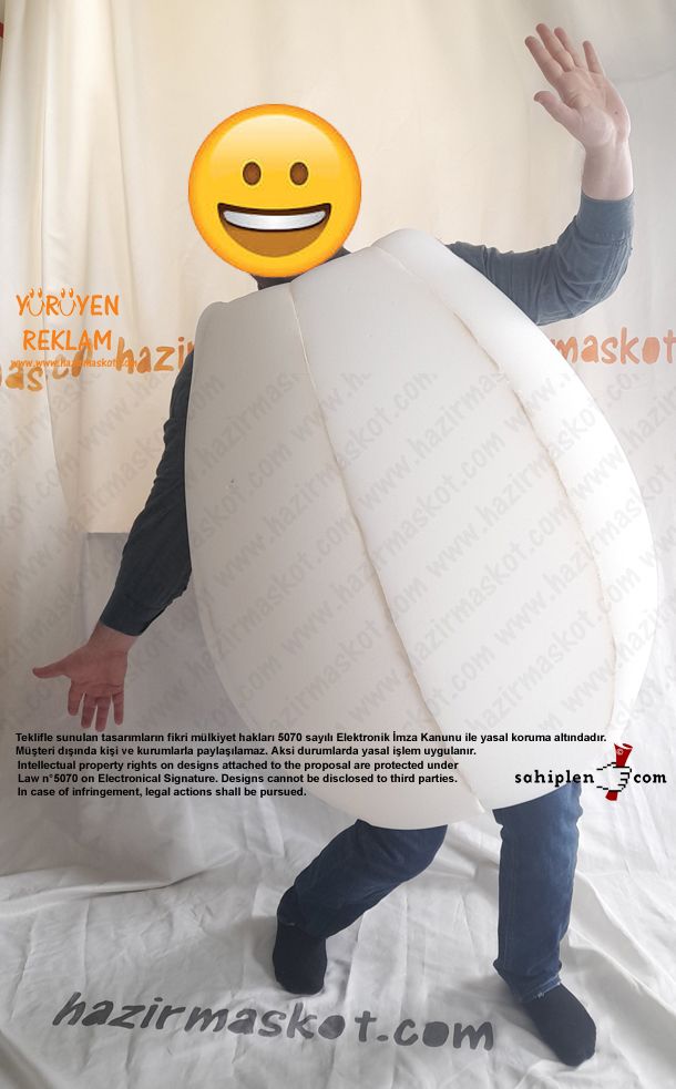 Yumurta Gövde Maskot Kostüm Sünger Gövde maskot kostümü