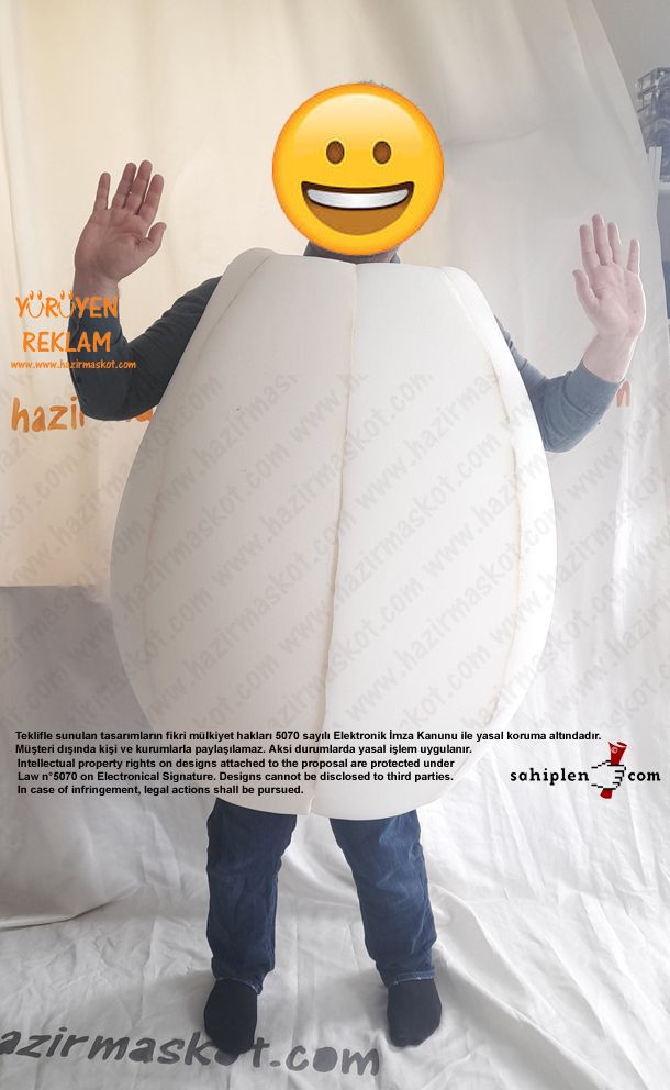 Yumurta Gövde Maskot Kostüm Sünger Gövde maskot kostümü